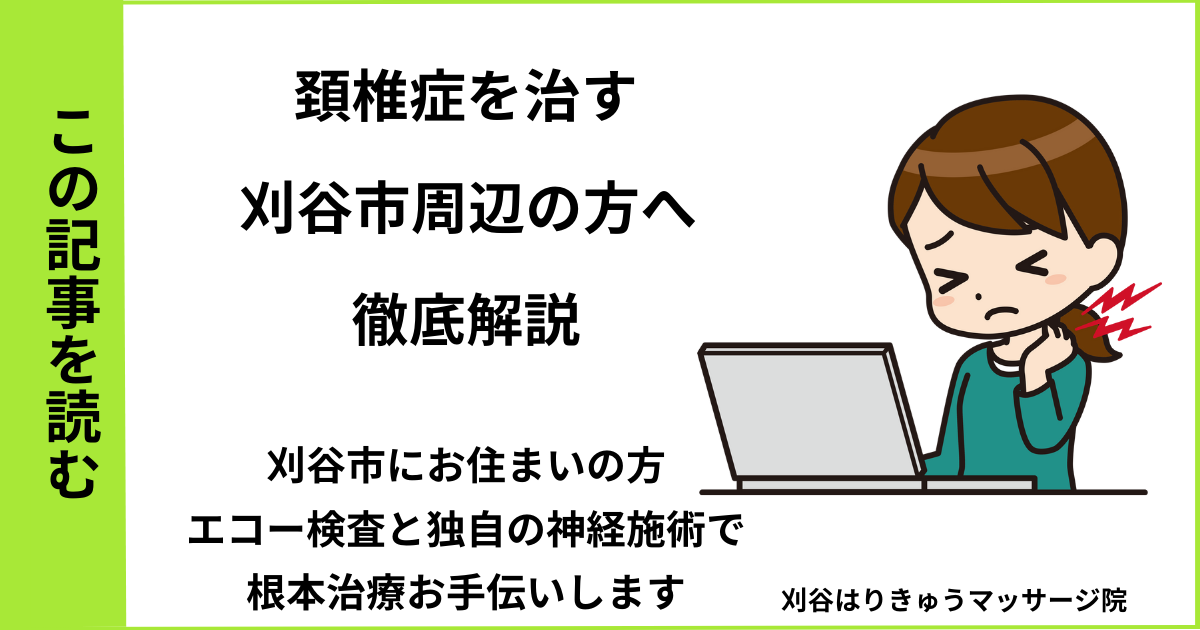 愛知県刈谷市で接骨院や病院で治らない頚椎症・肩こりを改善する鍼灸整体院のブログ
