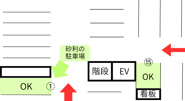 刈谷市鍼灸整体・マッサージ院の駐車場案内図