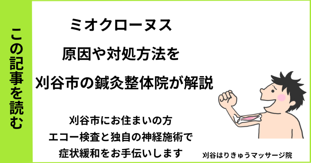 愛知県刈谷市・安城・知立・半田・東浦で人気の接骨院や病院、整体で改善しない、ミオクローヌスを治す鍼灸整体院・マッサージのブログ