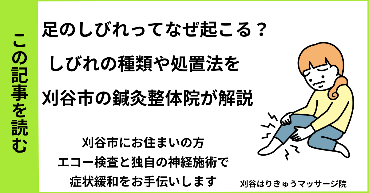 愛知県刈谷市・安城・知立・半田・東浦・大府で人気の接骨院や病院、整体で改善しない原因不明の足の痺れを治す鍼灸整体院・マッサージのブログ