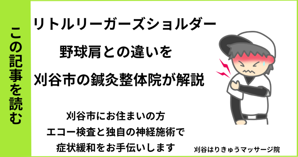 愛知県刈谷市・安城・知立・半田・東浦・大府で人気の接骨院や病院、整体で改善しない肩の痛み、リトルリーガーズショルダー、野球肩を治す鍼灸整体院・マッサージのブログ