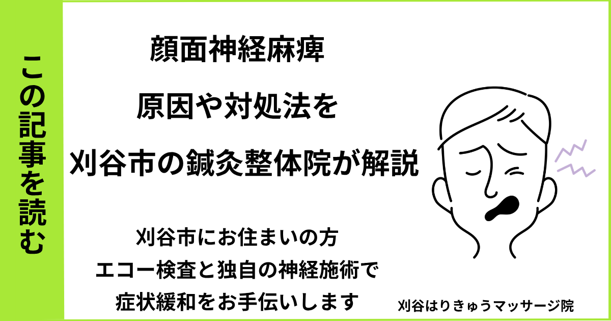 愛知県刈谷市・安城・知立・半田・東浦・大府で人気の接骨院や病院、整体で改善しない顔面神経麻痺を治す鍼灸整体院・マッサージのブログ
