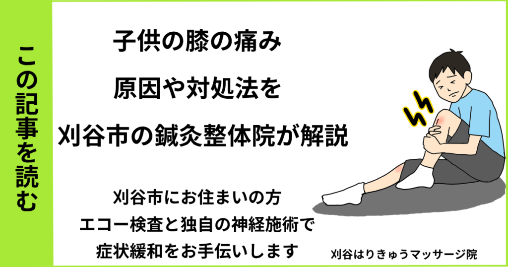 愛知県刈谷市・安城・知立・半田・東浦・大府で人気の接骨院や病院、整体で改善しない膝の痛み・オスグッド病・ジャンパー膝を治す鍼灸整体院・マッサージのブログ